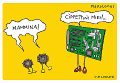La scheda madre - vignetta umoristica